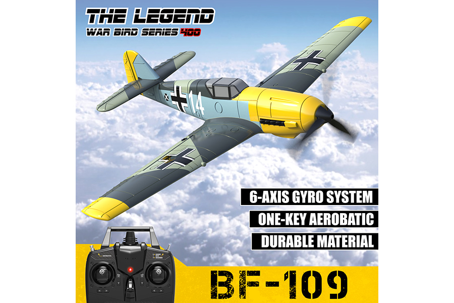 Radiostyrt flygplan - Mini BF-109 BL - 4 kanals - 2,4Ghz - SRTF