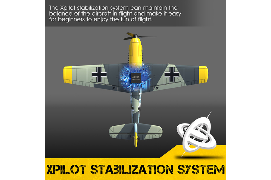 Radiostyrt flygplan - Mini BF-109 BL - 4 kanals - 2,4Ghz - SRTF