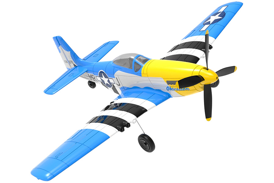 Radiostyrt flygplan - Mini P51D Mustang V2 BL - 4 kanals - 2,4Ghz - SRTF