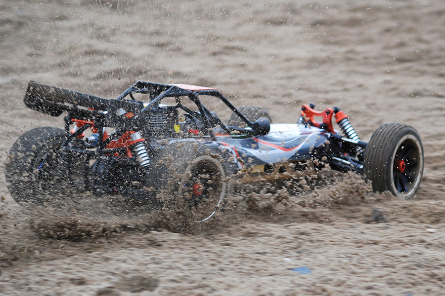 RC Bensin buggy - 1:5 - Pitbull X V5.2 - 2WD - 2,4GHz - RTR