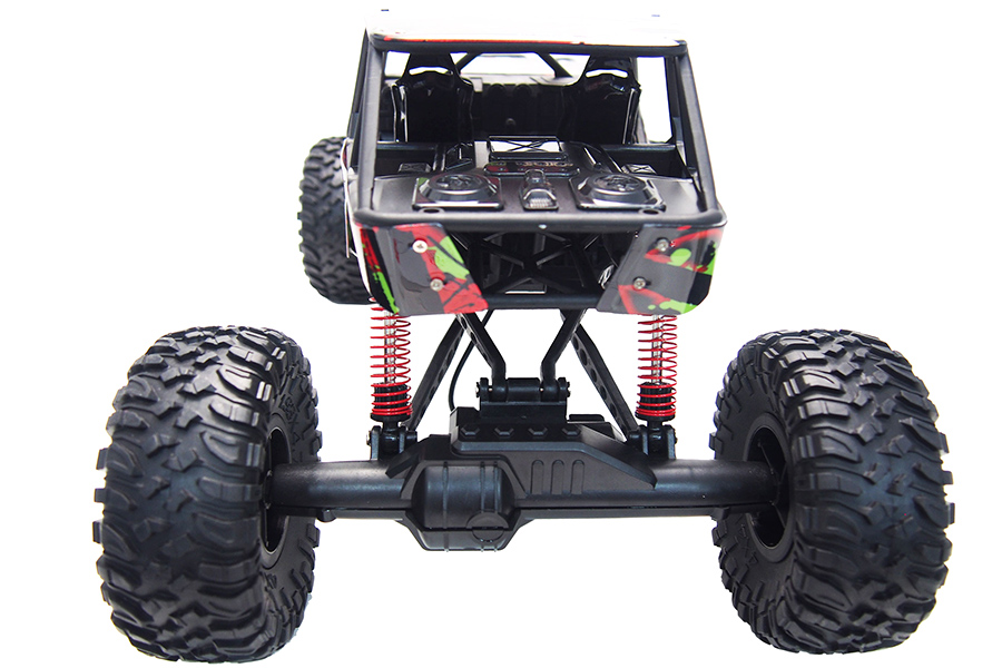 Radiostyrda bilar - 1:10 - Crazy Rock Crawler Red - 4WD - 2,4Ghz - RTR