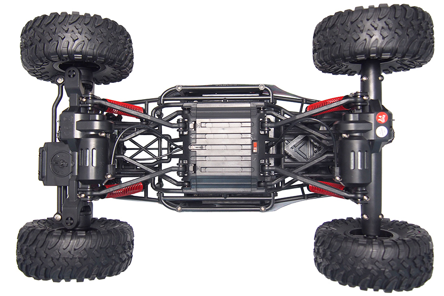 Radiostyrda bilar - 1:10 - Crazy Rock Crawler Red - 4WD - 2,4Ghz - RTR