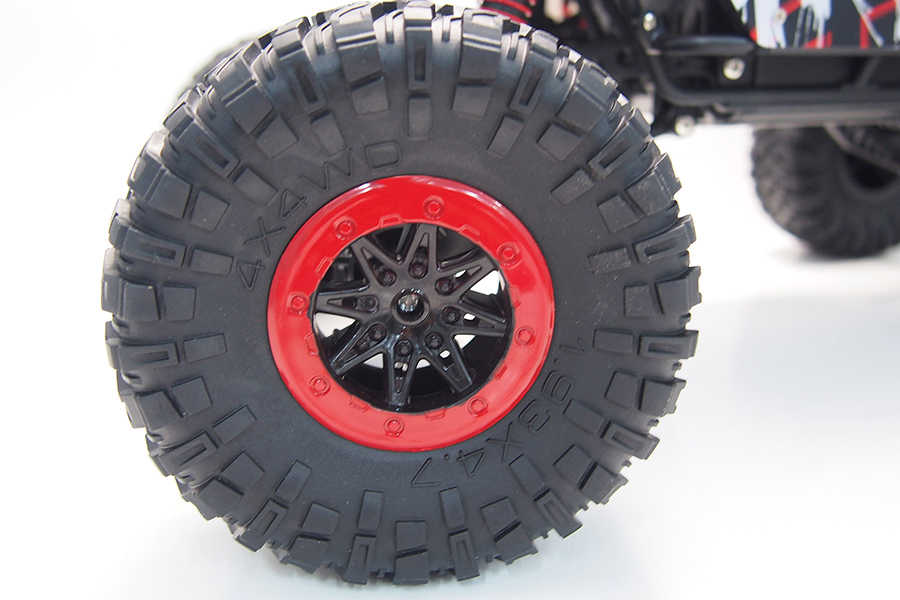 Radiostyrda bilar - 1:10 - Crazy Rock Crawler Red - 4WD - 2,4Ghz - RTR