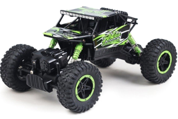 Radiostyrd crawler - 1:18 - NQD Rock Crawler 4wd Grön - 2,4Ghz - RTR