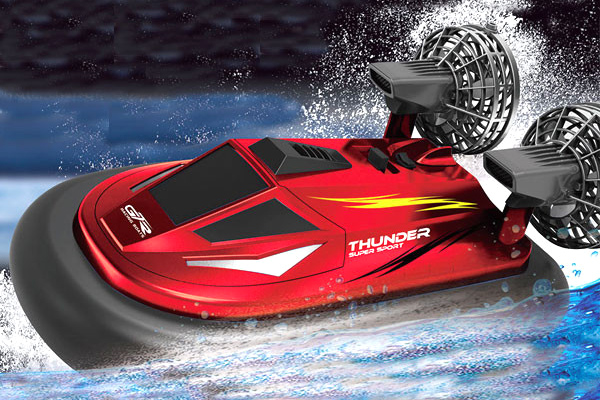 RC svävare - Hovercraft 757 Röd - 1:10 - 2,4Ghz - RTR
