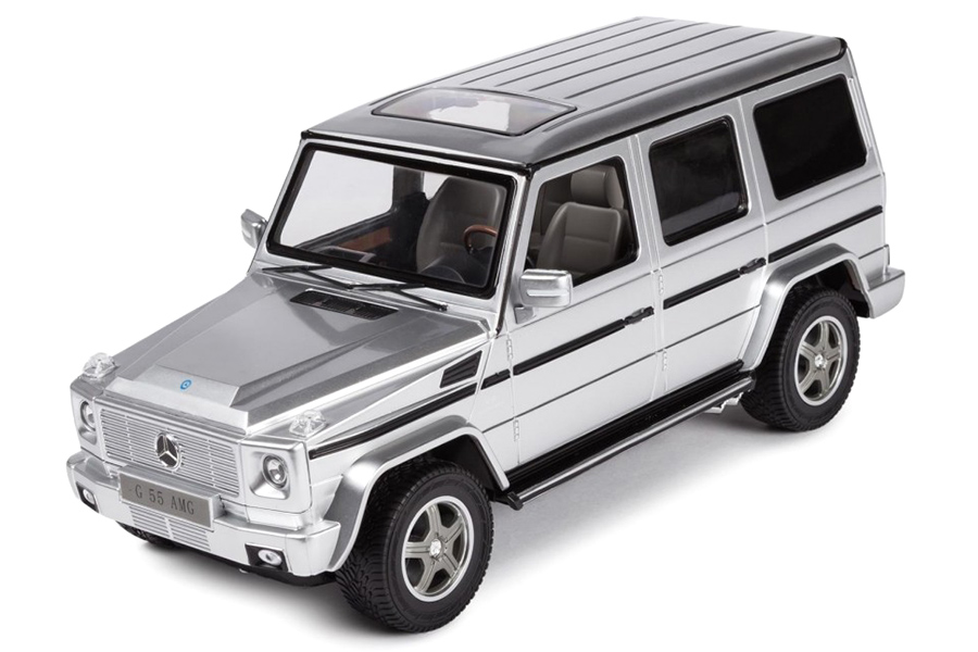 Radiostyrd bil - 1:14 - Mercedes-Benz G55 Silver - RTR