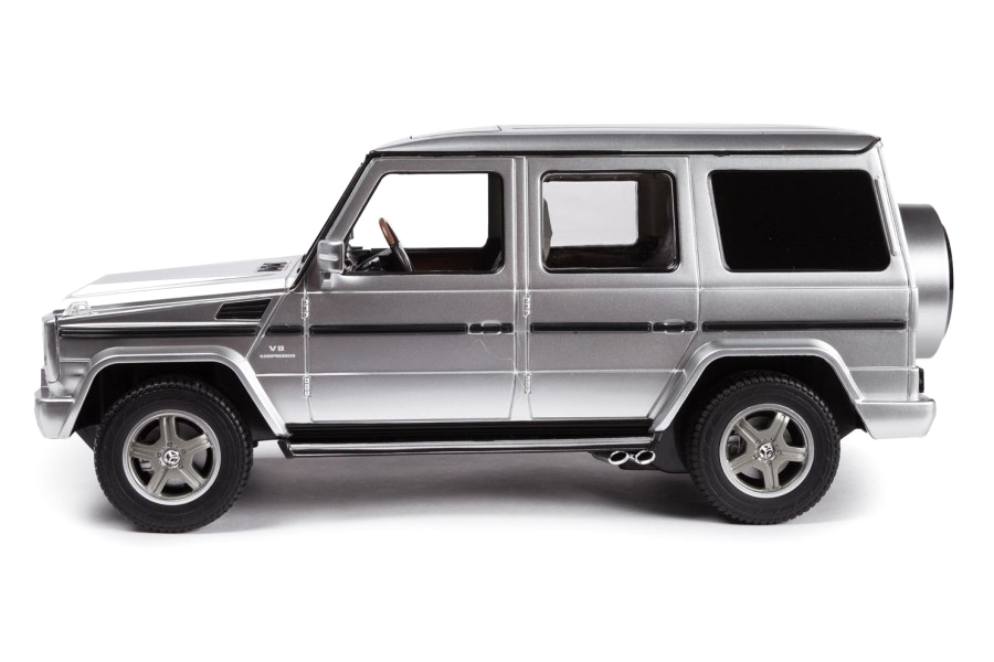 Radiostyrd bil - 1:14 - Mercedes-Benz G55 Silver - RTR