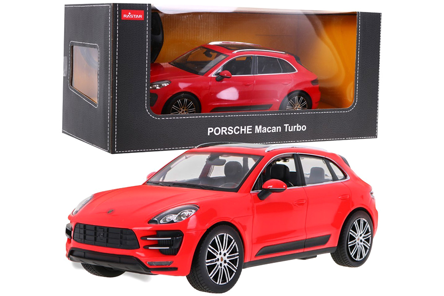 Radiostyrda bilar - 1:14 - Porche Macan Turbo Röd - RTR