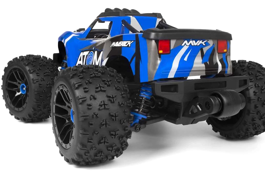 Radiostyrd bil - Maverick RC Atom Blue 4WD - 1:18 - 2,4Ghz - RTR