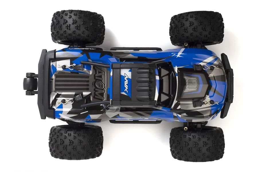 Radiostyrd bil - Maverick RC Atom Blue 4WD - 1:18 - 2,4Ghz - RTR