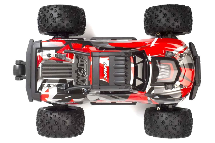 Radiostyrd bil - Maverick RC Atom Red 4WD - 1:18 - 2,4Ghz - RTR