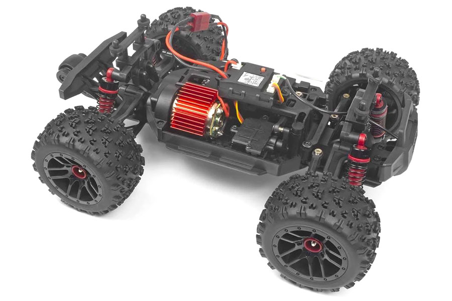 Radiostyrd bil - Maverick RC Atom Red 4WD - 1:18 - 2,4Ghz - RTR