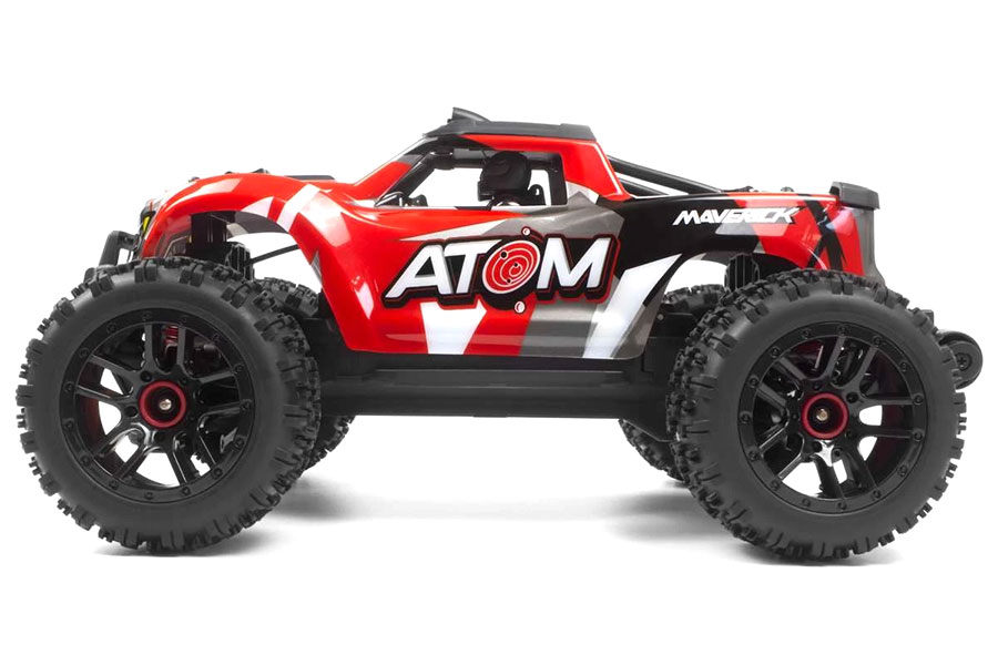 Radiostyrd bil - Maverick RC Atom Red 4WD - 1:18 - 2,4Ghz - RTR