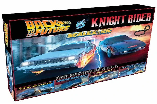 Scalextric Back to the Future vs Knight Rider 1980 Race Set