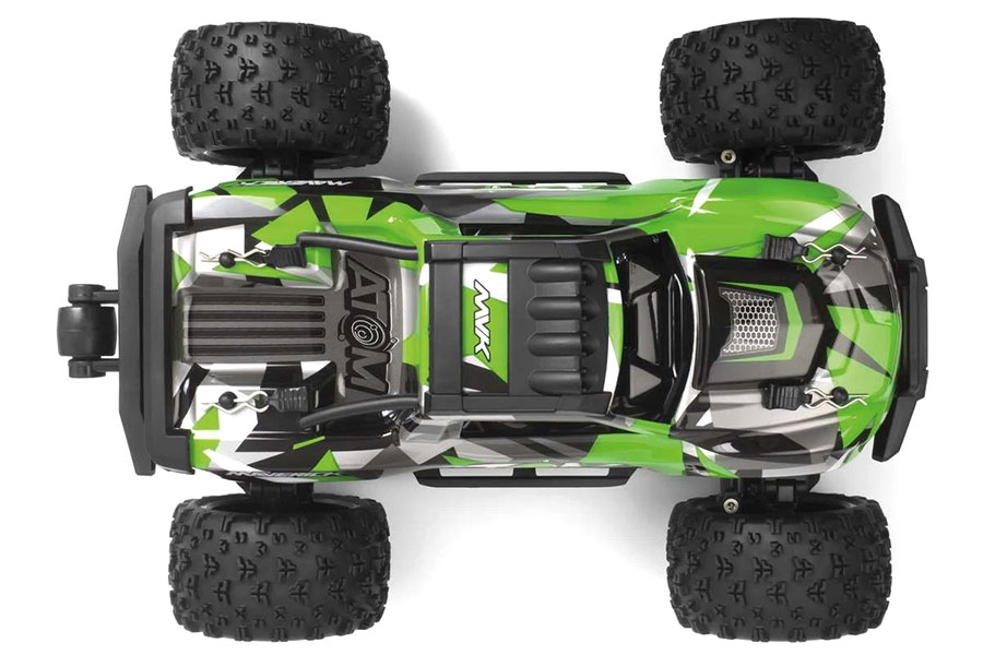 Radiostyrd bil - Maverick RC Atom Green 4WD - 1:18 - 2,4Ghz - RTR