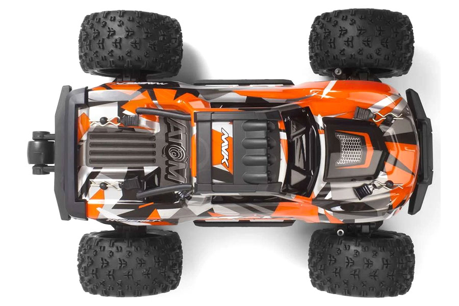 Radiostyrd bil - Maverick RC Atom Orange 4WD - 1:18 - 2,4Ghz - RTR