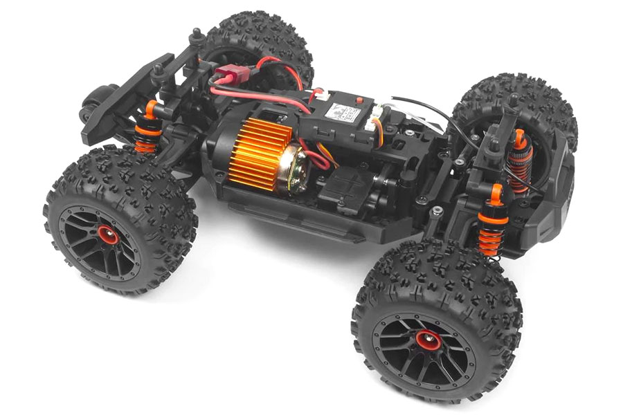 Radiostyrd bil - Maverick RC Atom Orange 4WD - 1:18 - 2,4Ghz - RTR