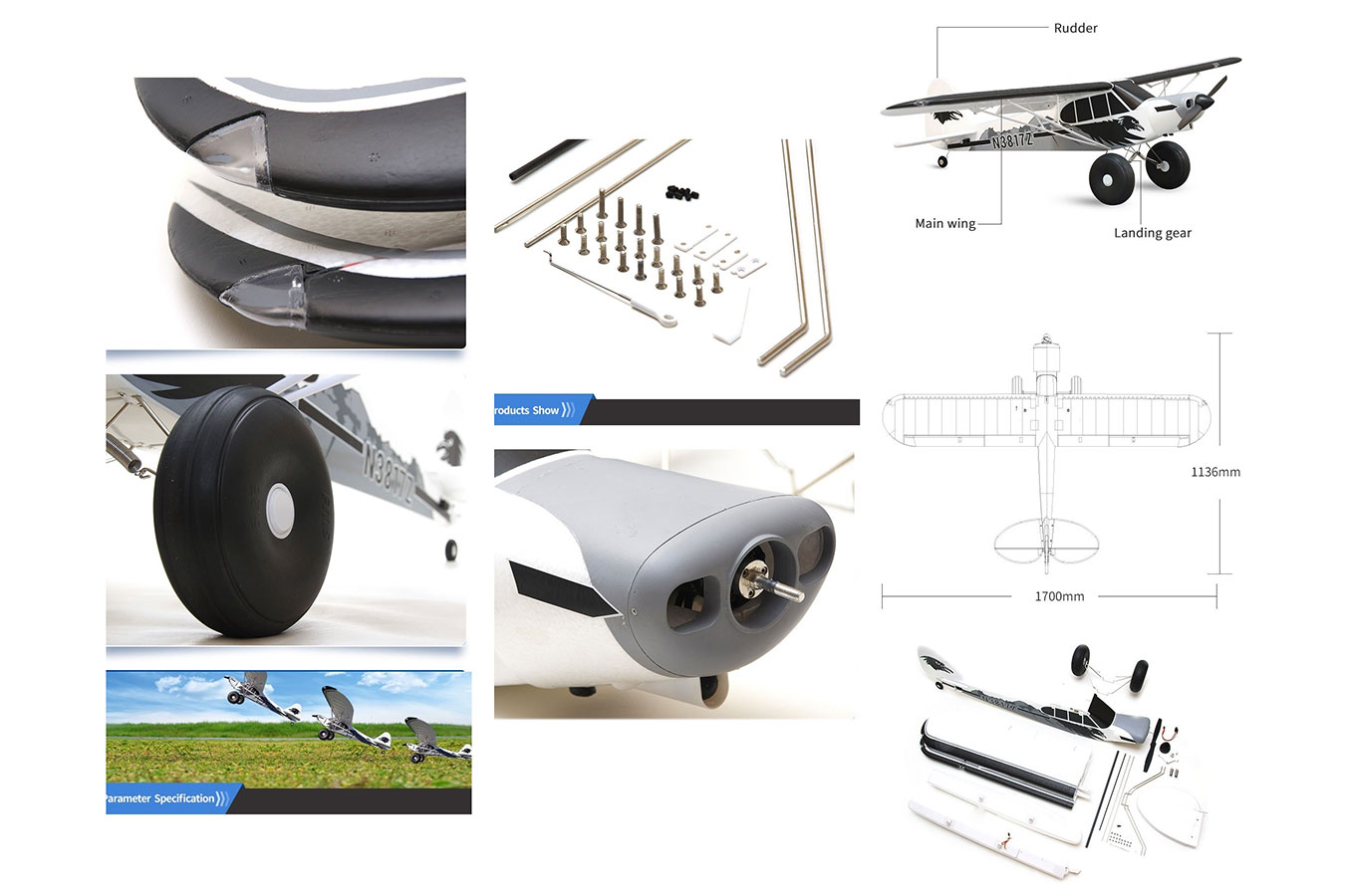 Sjöflygplan - Piper PA-18 Super Cub BL - 2,4Ghz - 6ch - PNP