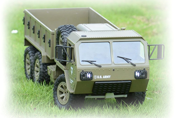 RC Militärfordon - Military Truck P801 6X6 - 1:16 - 2,4Ghz - RTR