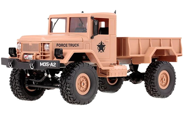 RC Militärfordon - Military Truck M35 Yellow - 1:16 - 2,4Ghz - RTR