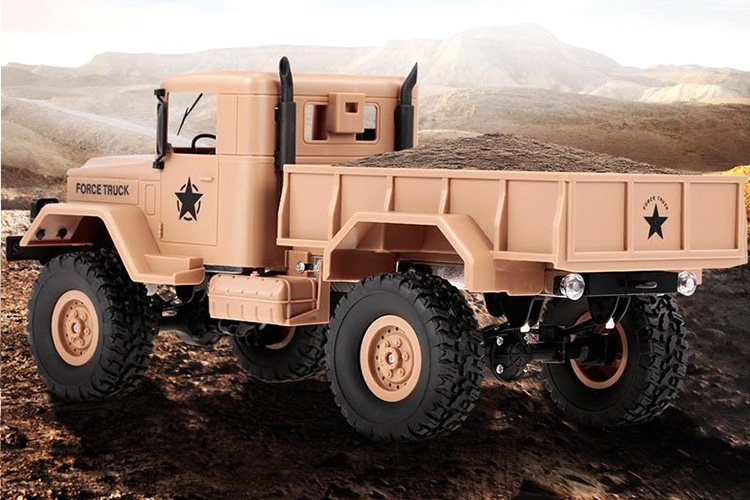 RC Militärfordon - Military Truck M35 Yellow - 1:16 - 2,4Ghz - RTR