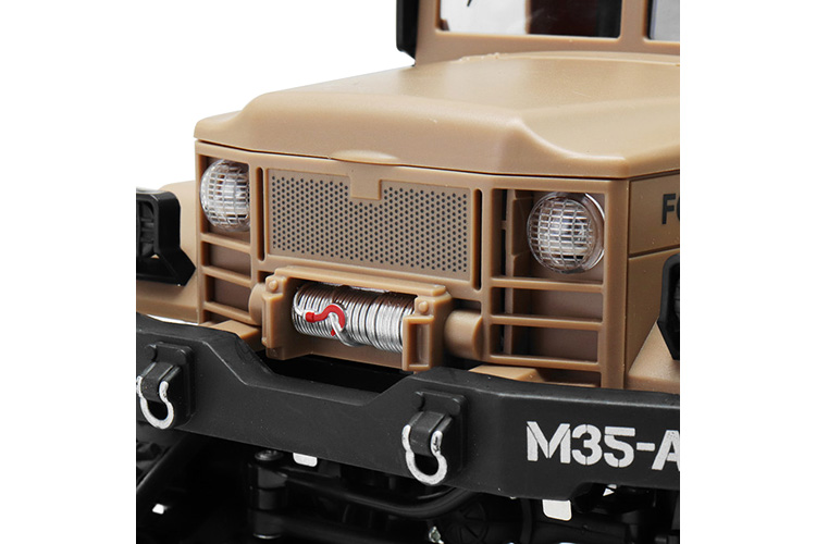 RC Militärfordon - Military Truck M35 Yellow - 1:16 - 2,4Ghz - RTR