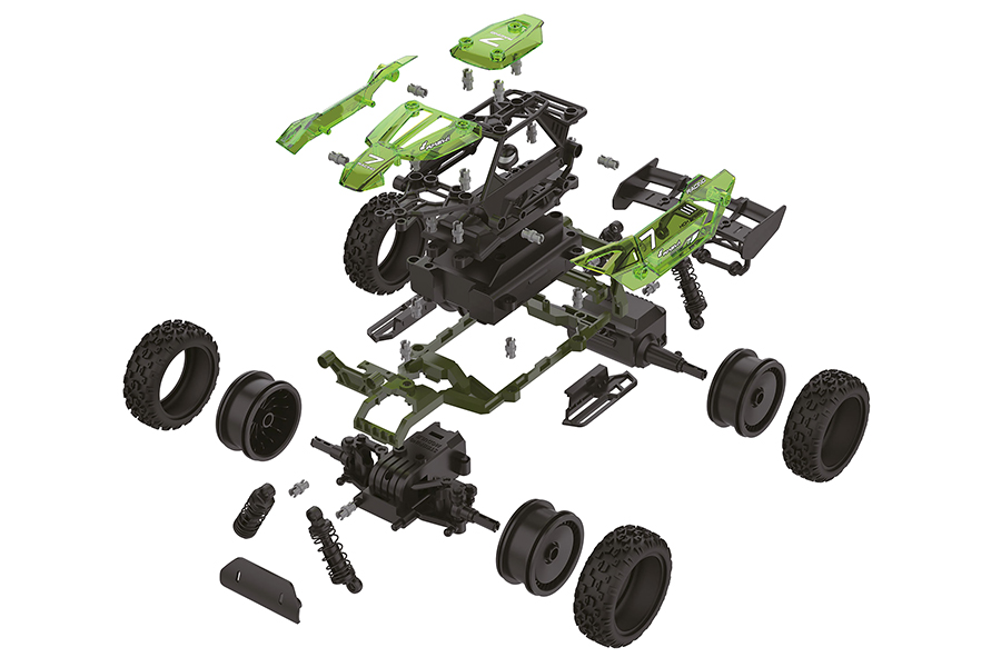 RC Byggsats  - 1:18 - DIY Razor Buggy 2WD - RTR