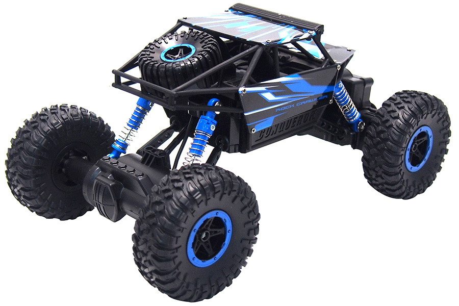 Radiostyrd crawler - 1:18 - Conqueror Rock Crawler Blue - 2,4Ghz - RTR