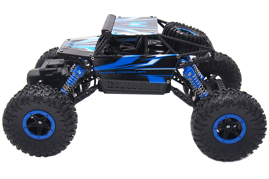 Radiostyrd crawler - 1:18 - Conqueror Rock Crawler Blue - 2,4Ghz - RTR