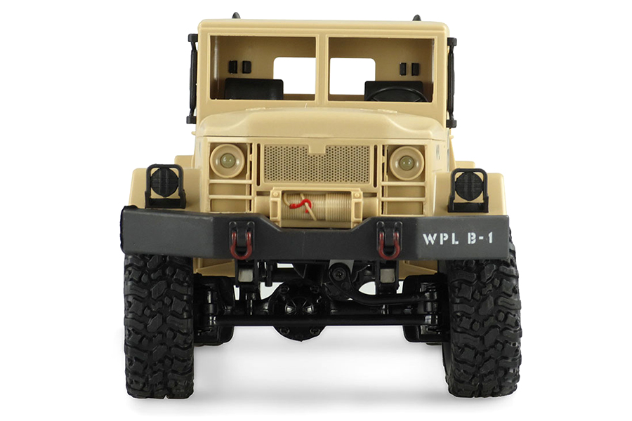 RC Militärfordon - Militärlastbil Sand + Klocka - 1:16 - 2,4Ghz - RTR