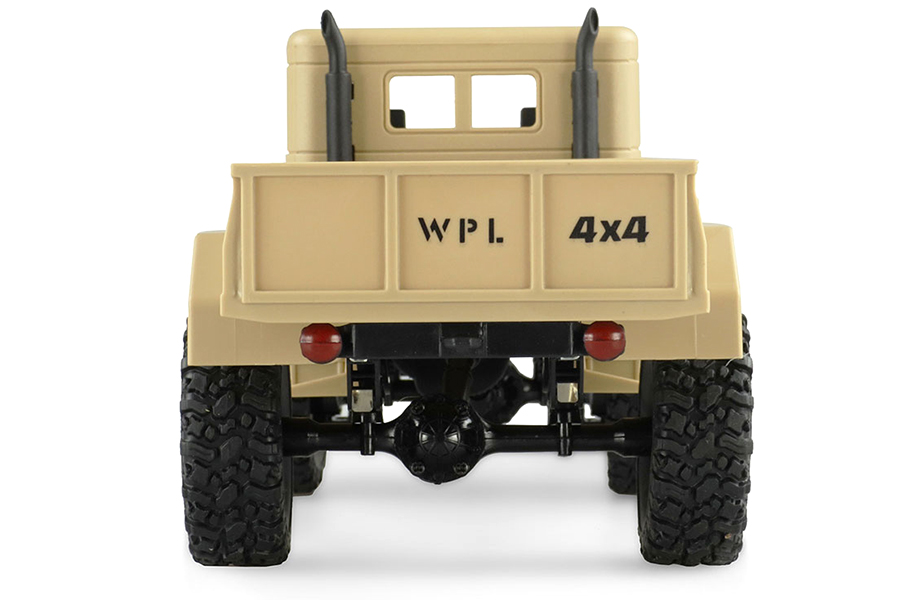 RC Militärfordon - Militärlastbil Sand + Klocka - 1:16 - 2,4Ghz - RTR