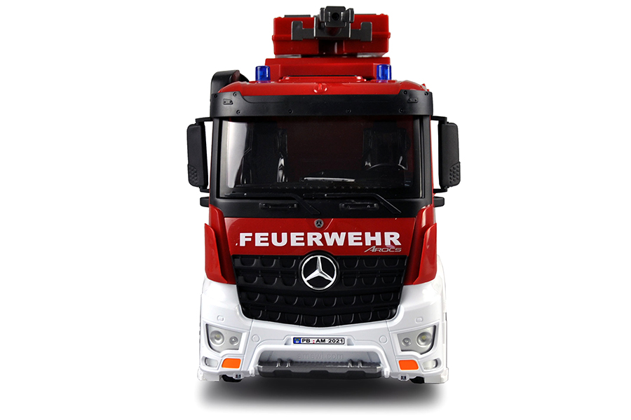 Radiostyrd brandbil - Mercedes Benz Brandspruta - 2,4Ghz - Amw - 1:18 - RTR