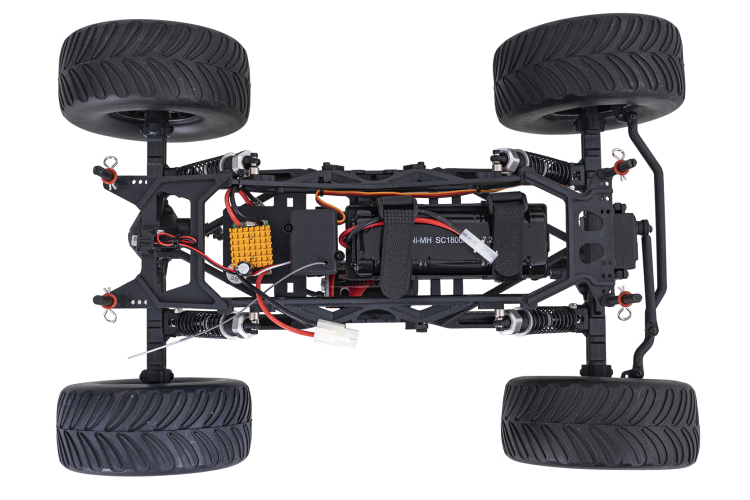 Thumbnail 693 f�r Radiostyrd Crawler - 1:10 - BF-4 Black - 4WD - 2,4Ghz - RTR