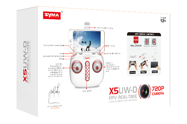 Radiostyrd Dron - Syma X5UW-D FPV - 2,4Ghz - RTF