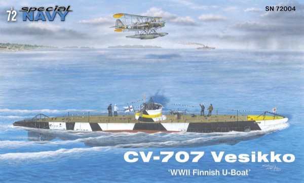 RC Radiostyrt Byggmodell Ubåt - CV-707 Vesikko WWII Finnish U-båt - 1:72 - Special Hobby
