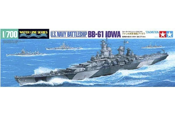 Byggmodell krigsfartyg - U.S. Battleship Iowa - 1:700 - Tamiya