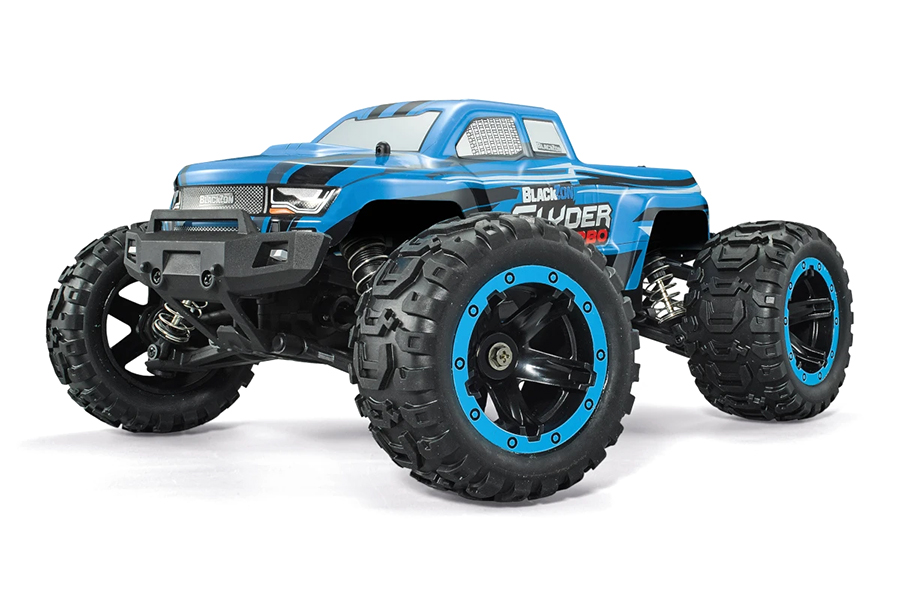 Radiostyrd bil - Slyder MT Turbo 4WD BL Blue - 1:16 - 2,4Ghz - RTR