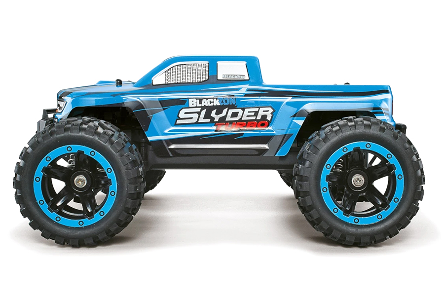 Radiostyrd bil - Slyder MT Turbo 4WD BL Blue - 1:16 - 2,4Ghz - RTR