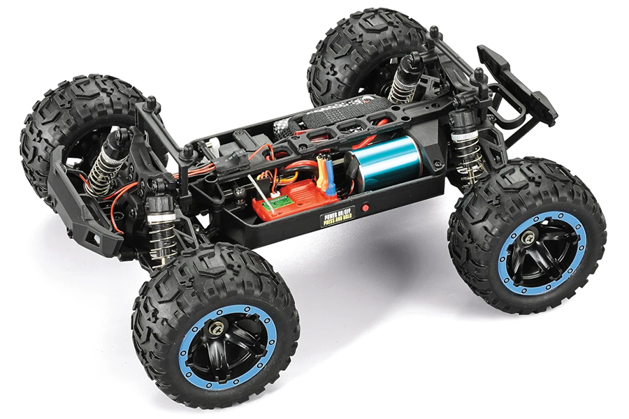 Radiostyrd bil - Slyder MT Turbo 4WD BL Blue - 1:16 - 2,4Ghz - RTR