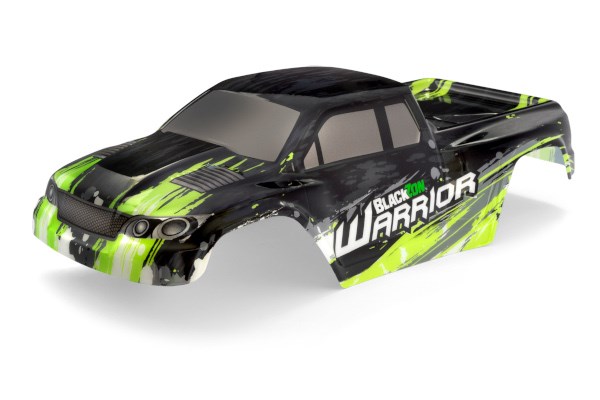 RC Radiostyrt Blackzon Warrior Bodyshell (Black/Green)