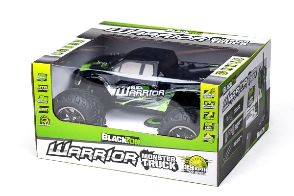 Thumbnail 693 f�r Radiostyrd bil - 1:12 - Blackzon Warrior 2WD - 2,4Ghz - Gr&ouml;n - RTR