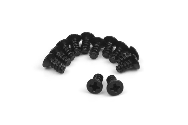 RC Radiostyrt Countersunk Self Tapping Screws 6x6mm (12pcs)