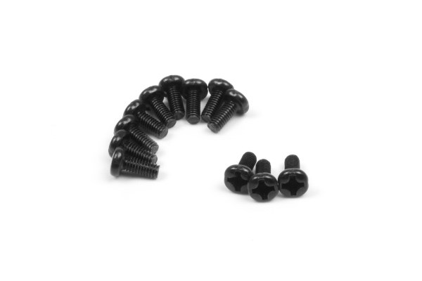 RC Radiostyrt Pan Head Screws 2.5x6mm (12pcs)