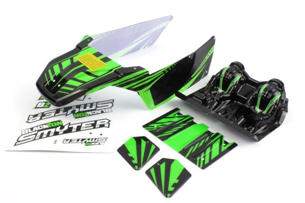 RC Radiostyrt Smyter DB Body (Black/Green)