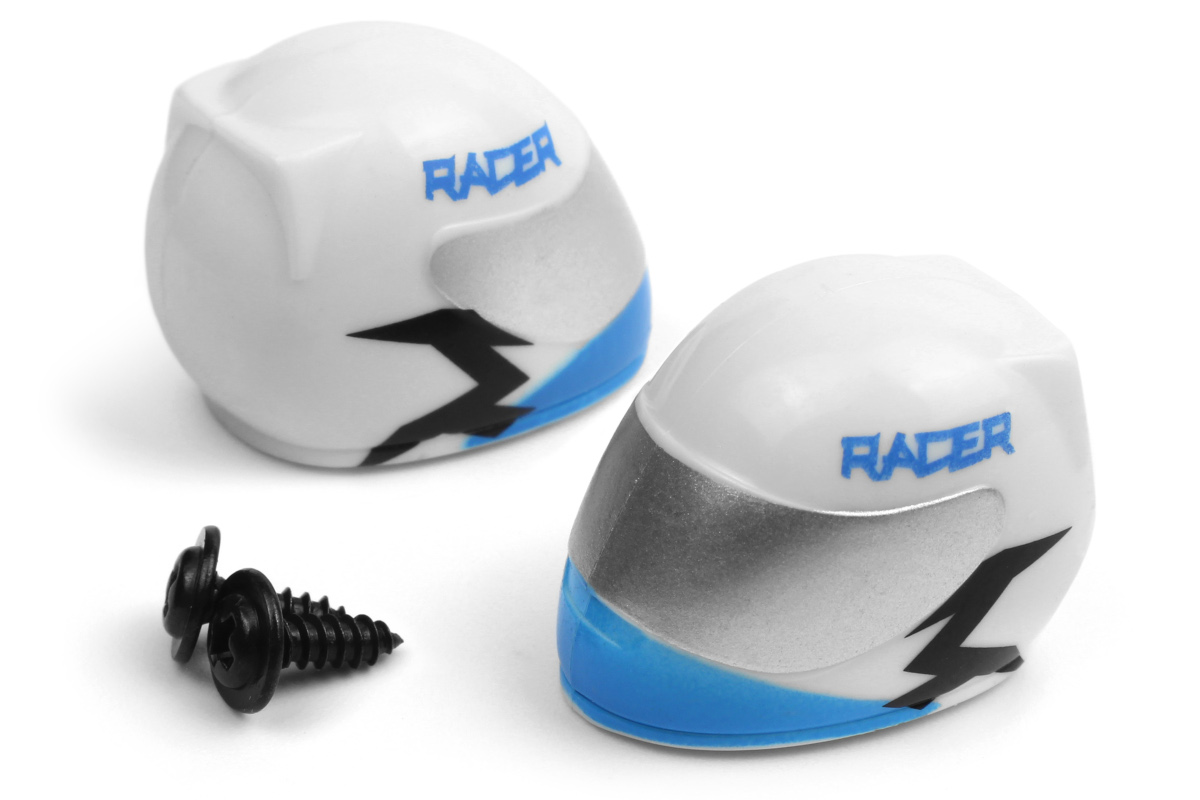 RC Radiostyrt Driver Helmet (Blue/2pcs)