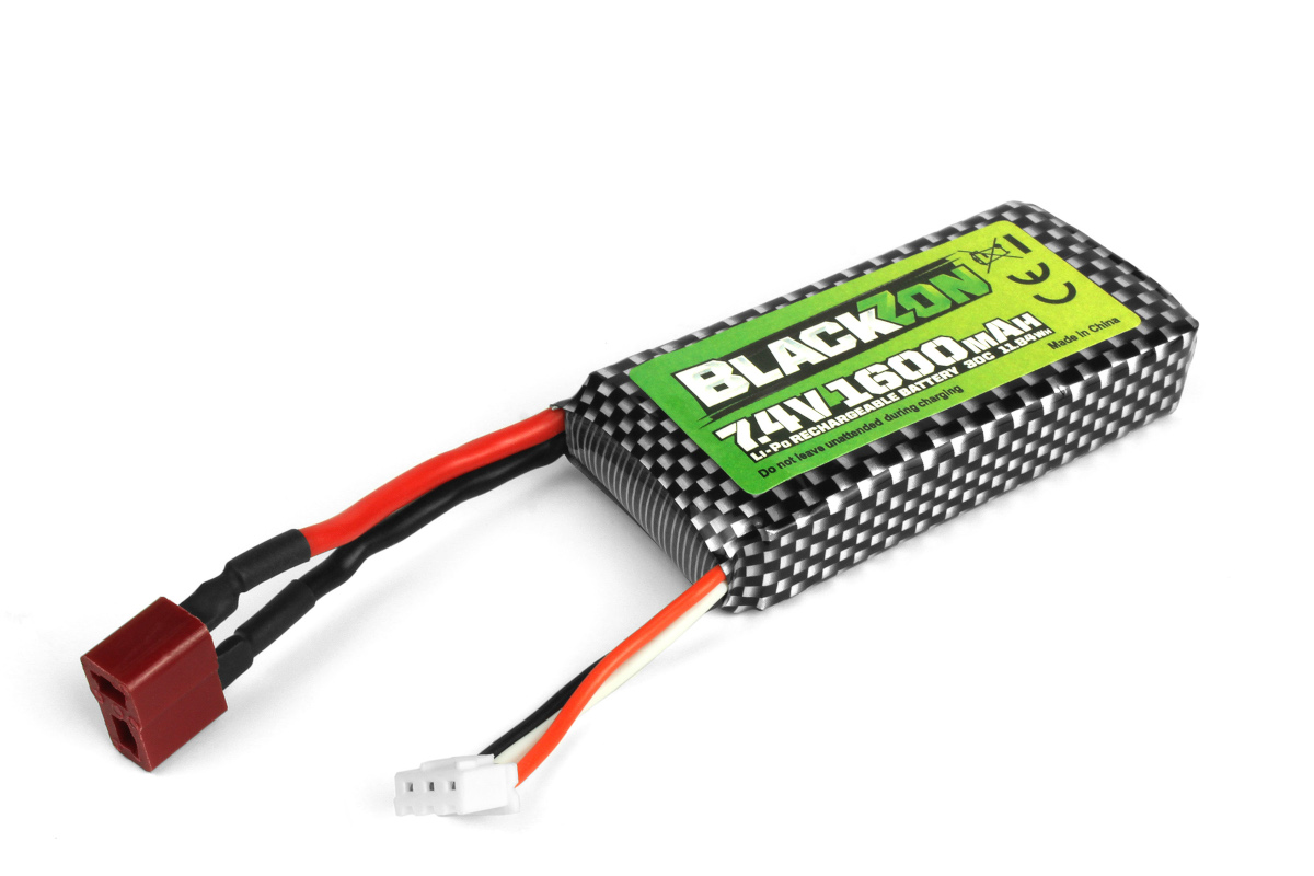 RC Radiostyrt Battery Pack LiPo 7.4V, 1600mAh T-kontakt - Smyter