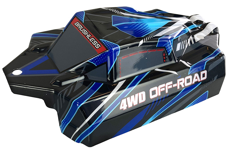 RC Radiostyrt Karosserie Buggy Hyper Go blau