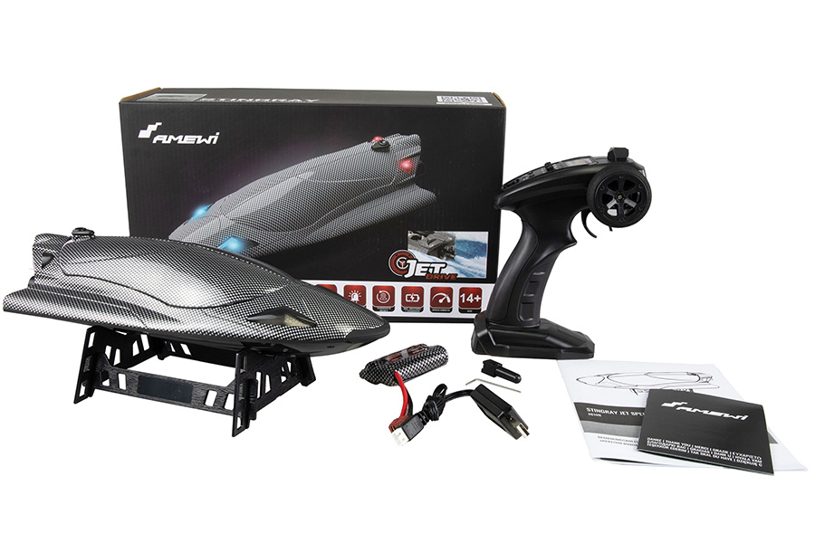 Radiostyrd båt - Stingray Jet Boat - 2,4Ghz - RTR - AMW