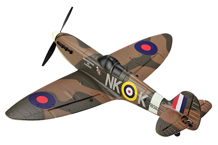Radiostyrt flygplan - Mini Spitfire BL TopRC - 4 kanals - 2,4Ghz - SRTF