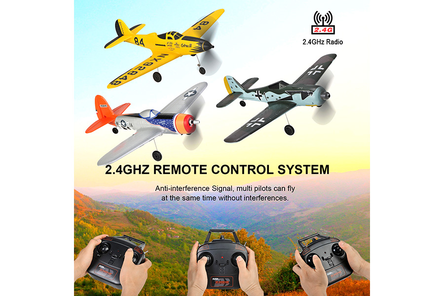 Radiostyrt flygplan - Mini FW190 BL TopRC - 4 kanals - 2,4Ghz - SRTF